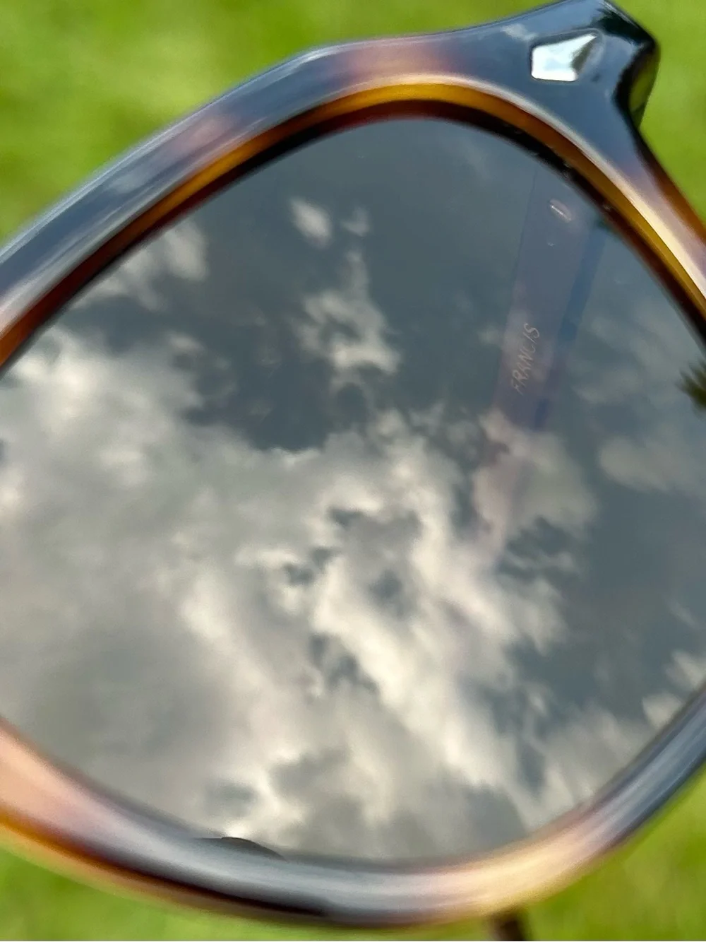 WMP Eyewear Francis Square Polarized Tortoiseshell Sunglasses Keyhole Bridge